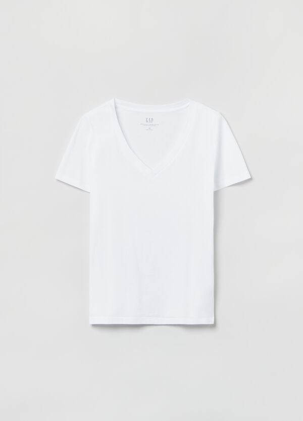 Ovs T-shirt In Cotone Con Scollo A V
