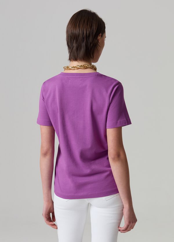 Ovs T-shirt In Cotone Con Scollo A V