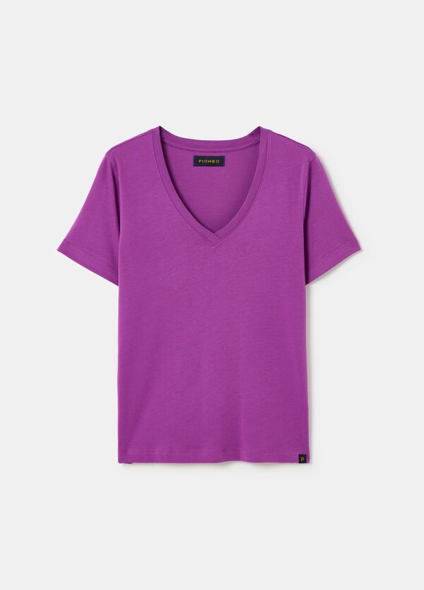 Ovs T-shirt In Cotone Con Scollo A V