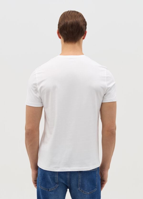 Ovs T-shirt In Cotone Con Scollo A V