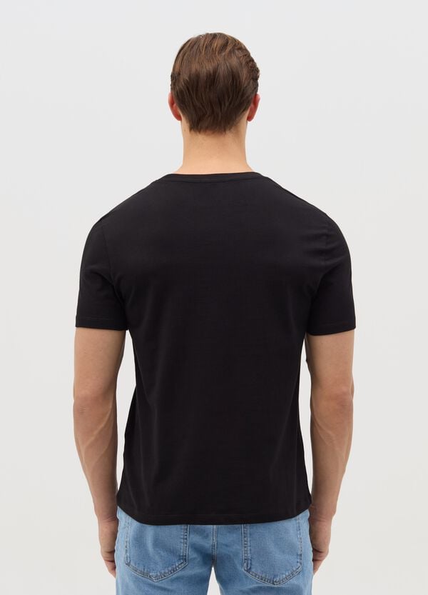 Ovs T-shirt In Cotone Con Scollo A V
