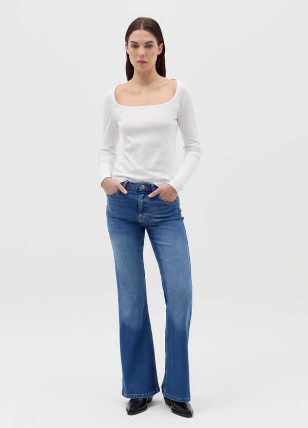 Ovs T-shirt In Cotone Con Scollo Rotondo