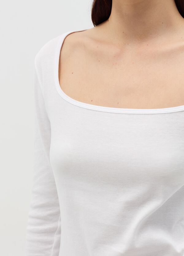 Ovs T-shirt In Cotone Con Scollo Rotondo