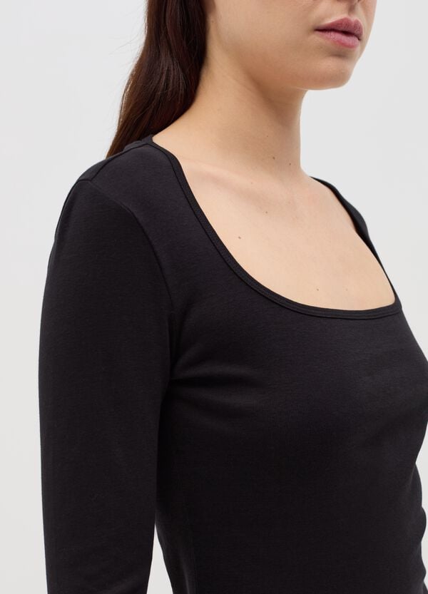 Ovs T-shirt In Cotone Con Scollo Rotondo