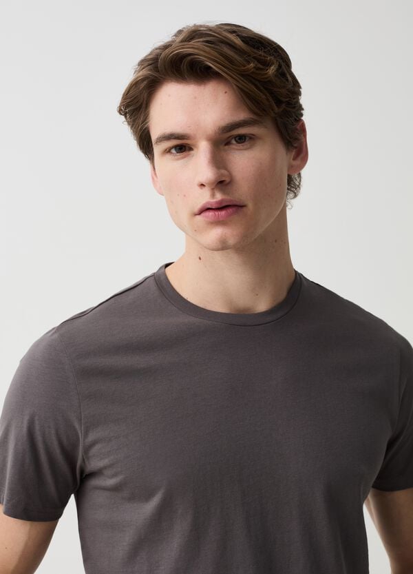 Ovs T-shirt In Cotone Con Scollo Rotondo