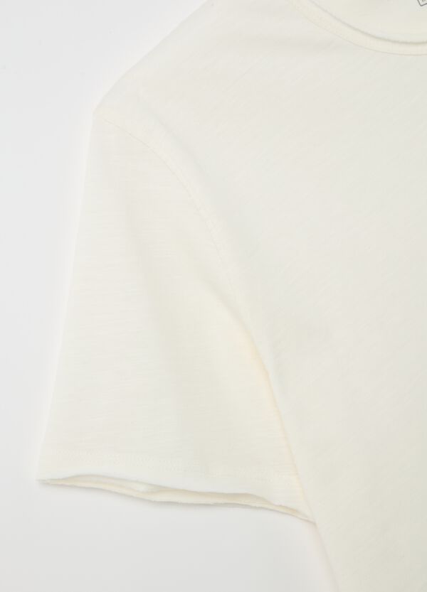Ovs T-shirt In Cotone Con Scollo Rotondo