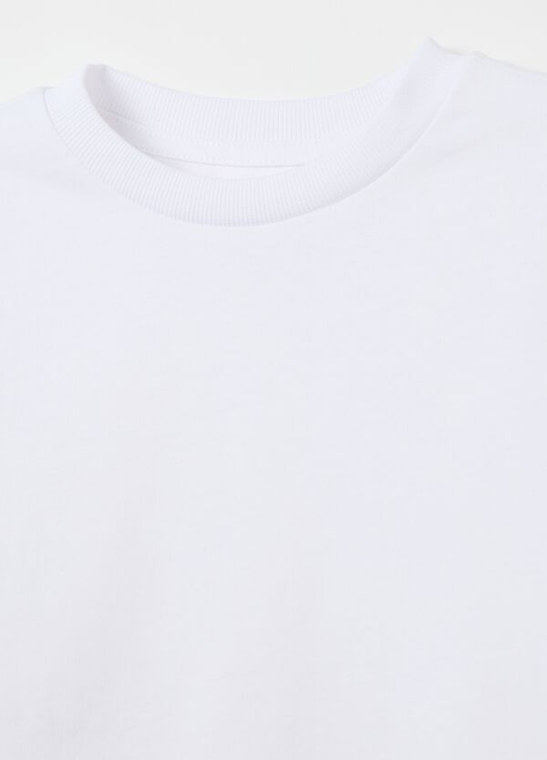Ovs T-shirt In Cotone Con Scollo Rotondo