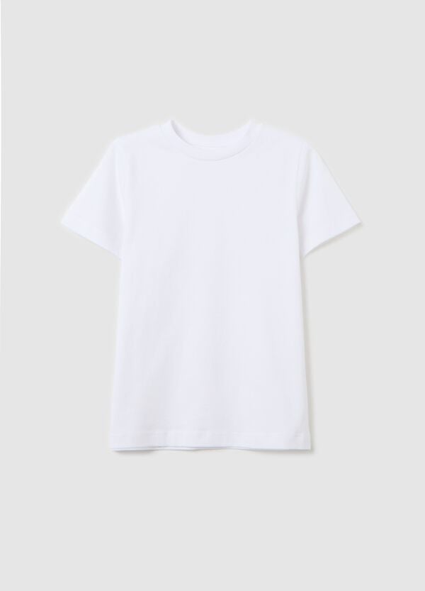 Ovs T-shirt in cotone con scollo rotondo