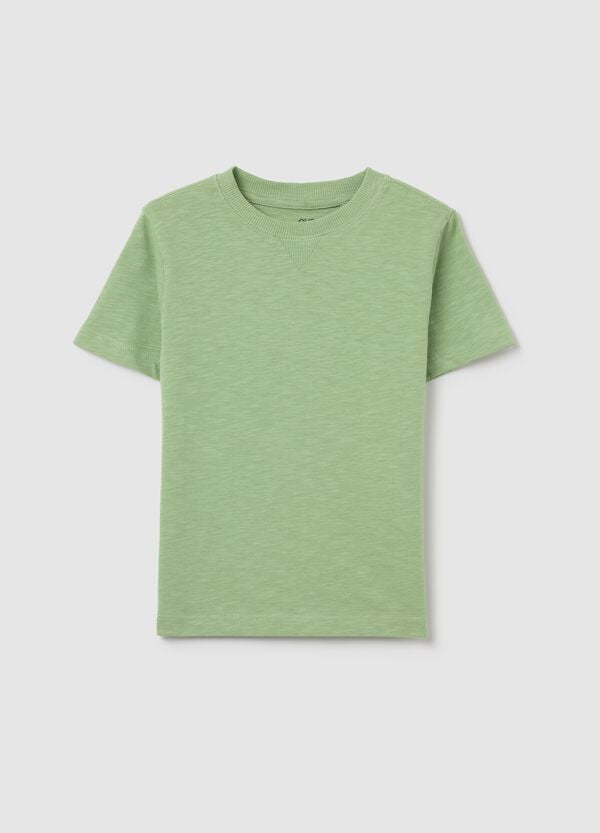 Ovs T-shirt in cotone con scollo rotondo
