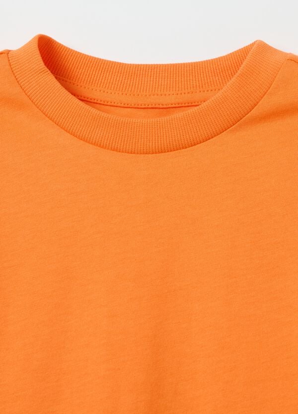 Ovs T-shirt In Cotone Con Scollo Rotondo