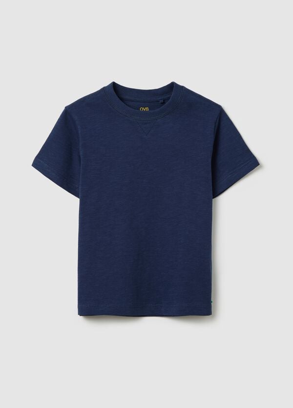Ovs T-shirt in cotone con scollo rotondo