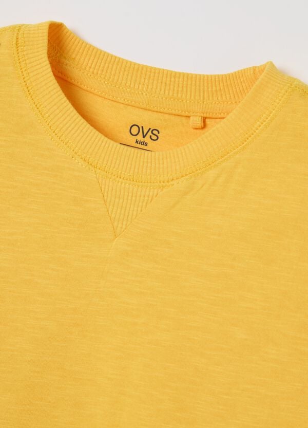Ovs T-shirt In Cotone Con Scollo Rotondo