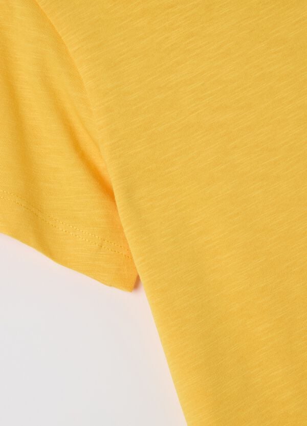 Ovs T-shirt In Cotone Con Scollo Rotondo