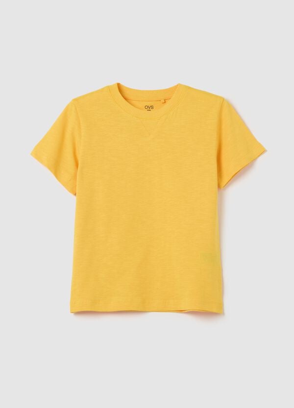 Ovs T-shirt in cotone con scollo rotondo