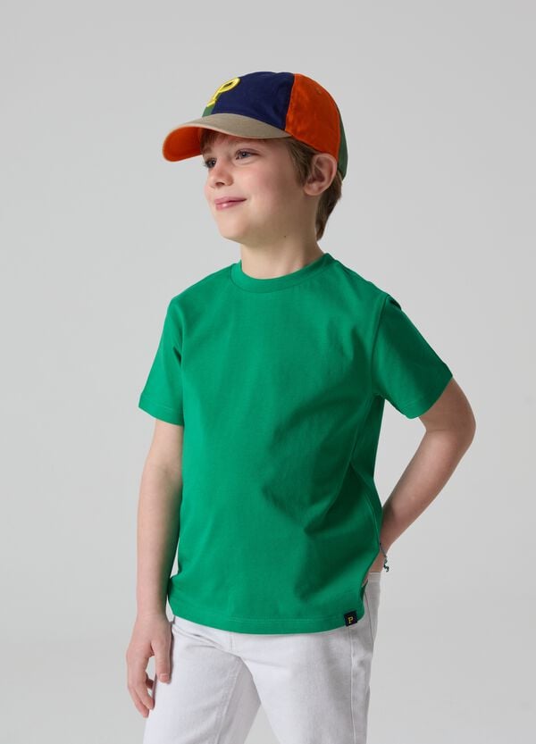 Ovs T-shirt In Cotone Con Scollo Rotondo