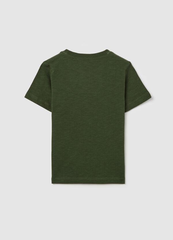 Ovs T-shirt In Cotone Con Scollo Rotondo