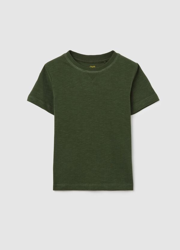 Ovs T-shirt in cotone con scollo rotondo