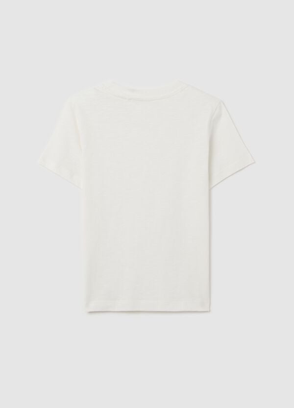 Ovs T-shirt In Cotone Con Scollo Rotondo