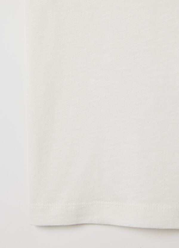 Ovs T-shirt In Cotone Con Scollo Rotondo