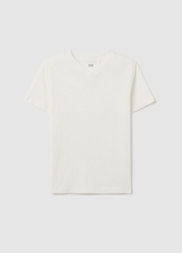 Ovs T-shirt in cotone con scollo rotondo