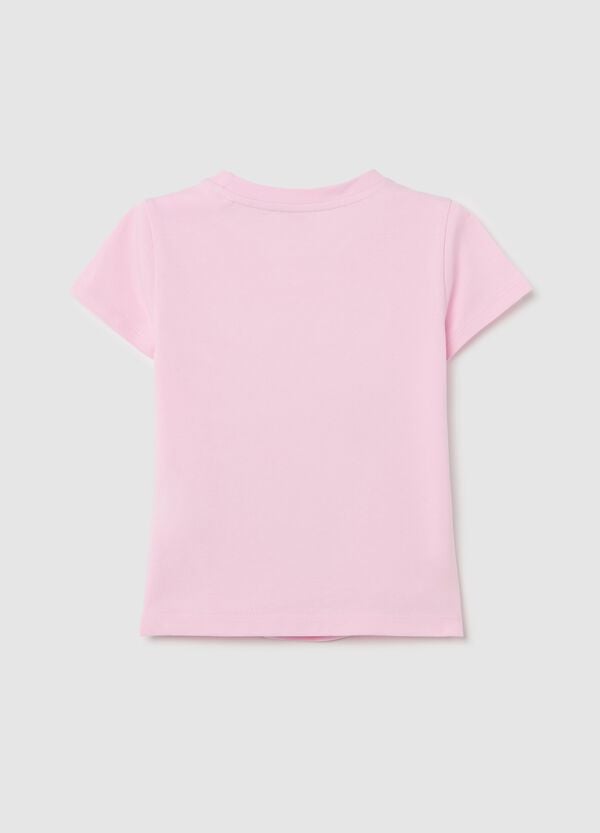 Ovs T-shirt In Cotone Con Stampa Angel & Stitch