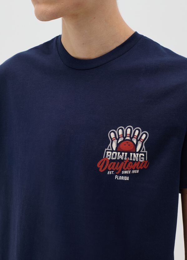 Ovs T-shirt In Cotone Con Stampa "Bowling Daytona"