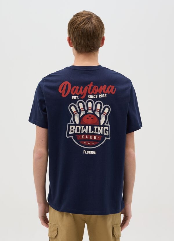 Ovs T-shirt In Cotone Con Stampa "Bowling Daytona"