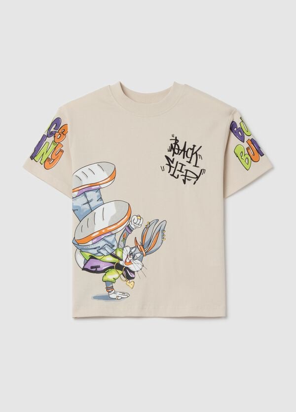 Ovs T-shirt in cotone con stampa Bugs Bunny