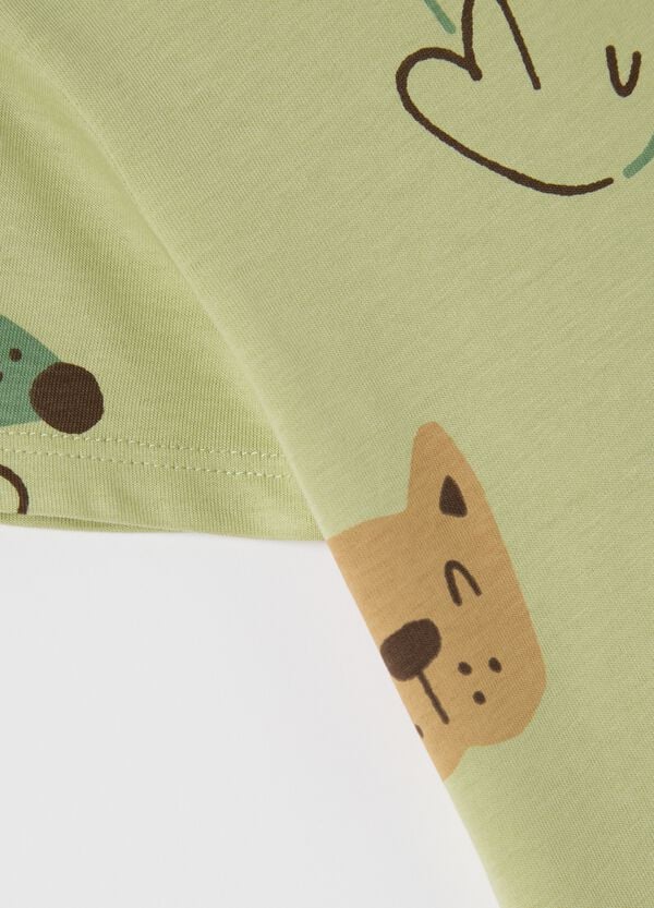 Ovs T-shirt In Cotone Con Stampa Cagnolini
