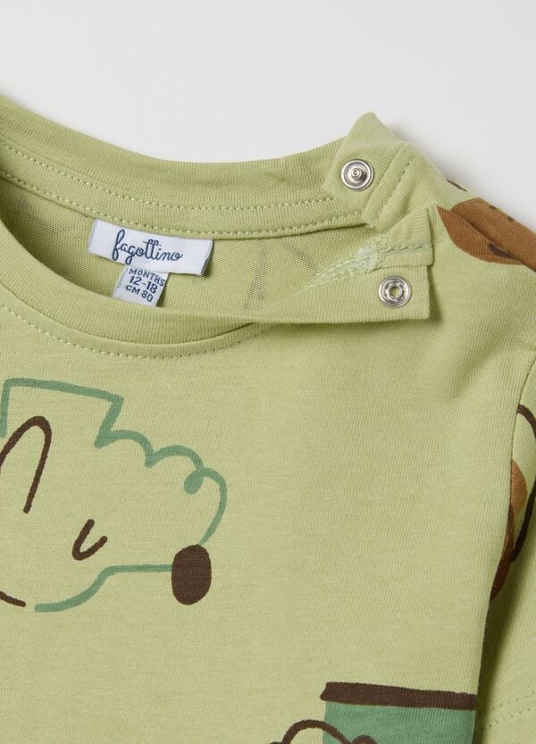 Ovs T-shirt In Cotone Con Stampa Cagnolini