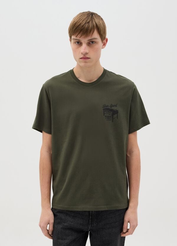 Ovs T-shirt In Cotone Con Stampa Calcio Balilla