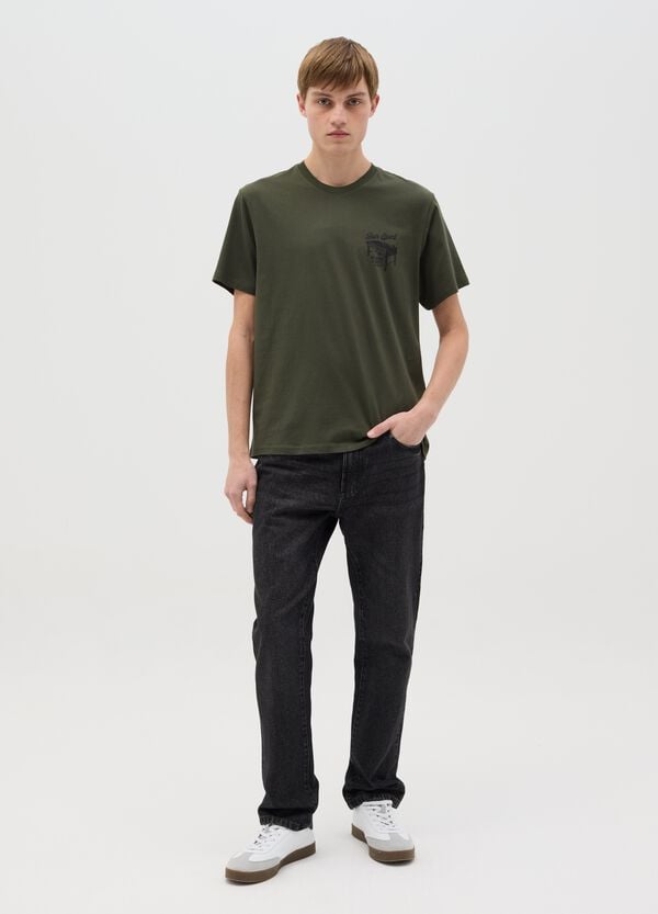 Ovs T-shirt in cotone con stampa calcio balilla