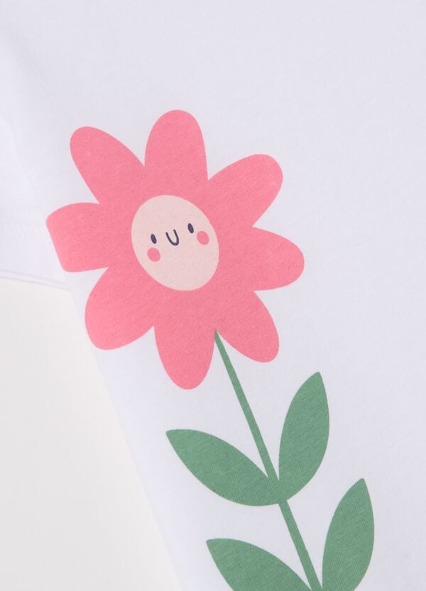 Ovs T-shirt In Cotone Con Stampa Coniglietti
