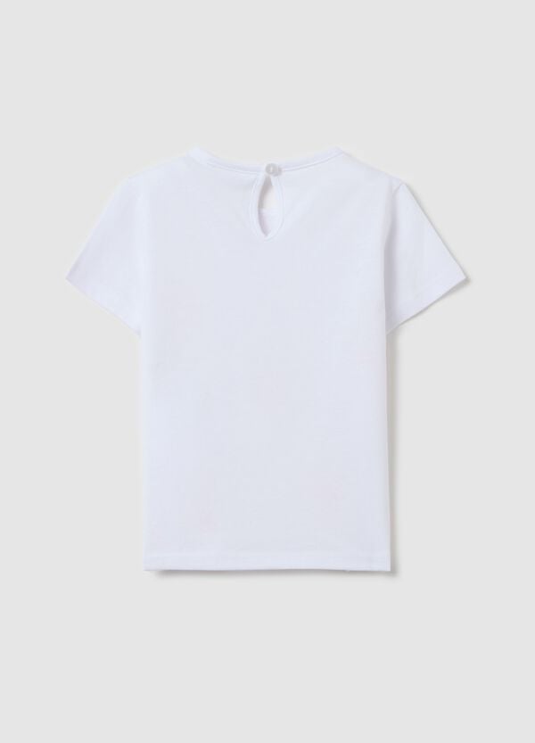 Ovs T-shirt In Cotone Con Stampa Coniglietti