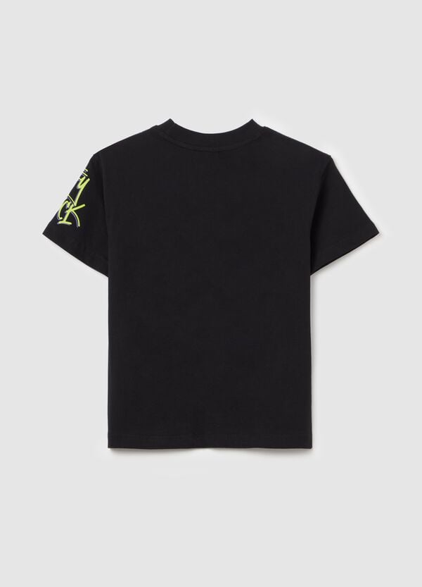 Ovs T-shirt In Cotone Con Stampa Daffy Duck "REBEL"