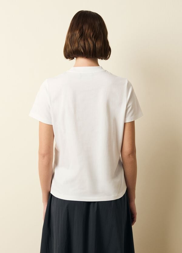 Ovs T-shirt In Cotone Con Stampa Fiori