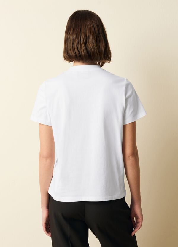 Ovs T-shirt In Cotone Con Stampa Fiori