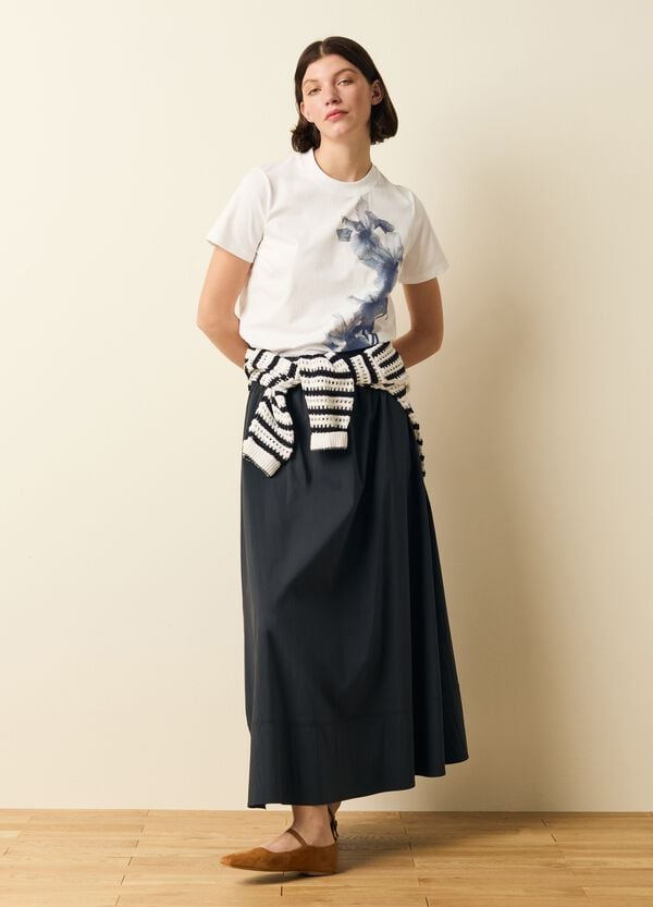 Ovs T-shirt in cotone con stampa fiori