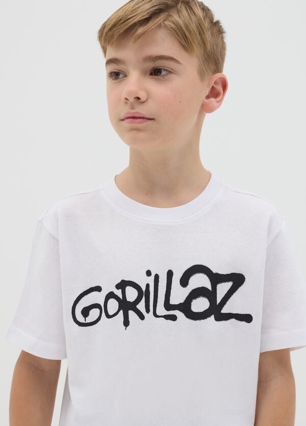 Ovs T-shirt In Cotone Con Stampa Gorillaz