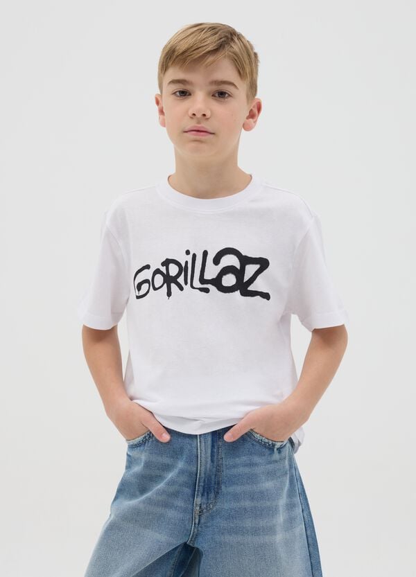Ovs T-shirt in cotone con stampa Gorillaz