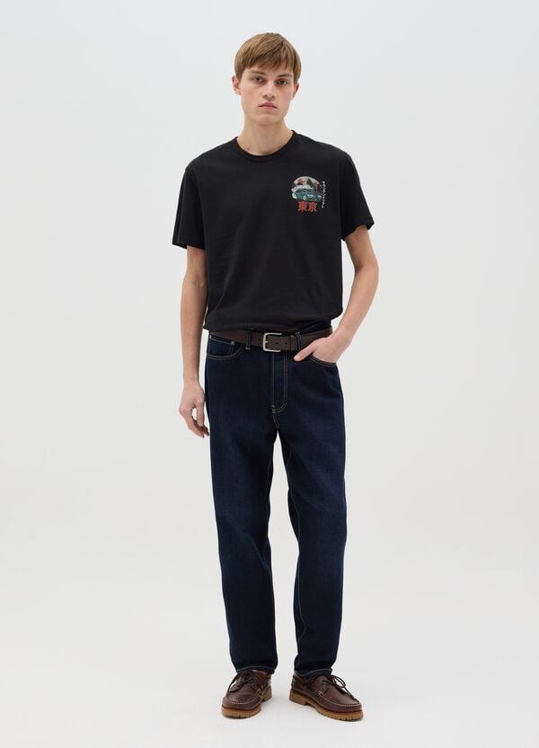 Ovs T-shirt In Cotone Con Stampa Ideogrammi