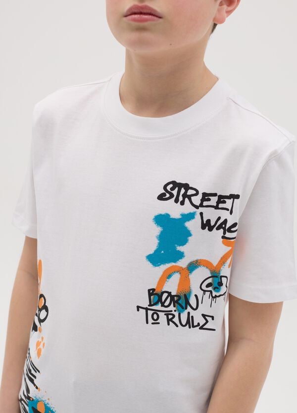 Ovs T-shirt In Cotone Con Stampa Lettering