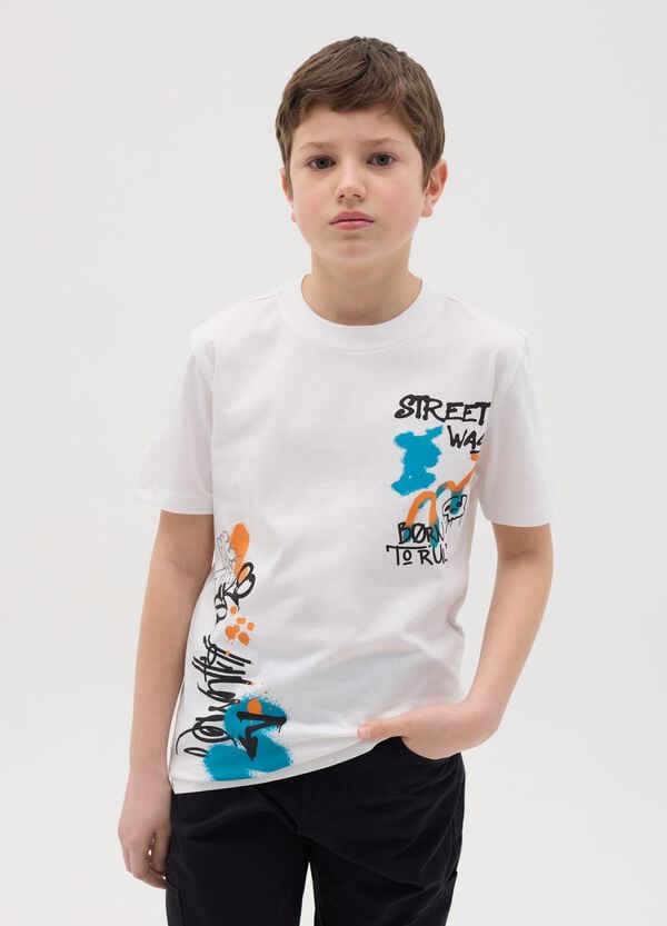 Ovs T-shirt in cotone con stampa lettering