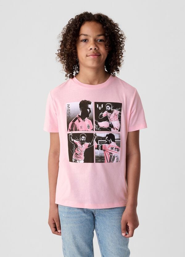 Ovs T-shirt In Cotone Con Stampa Messi
