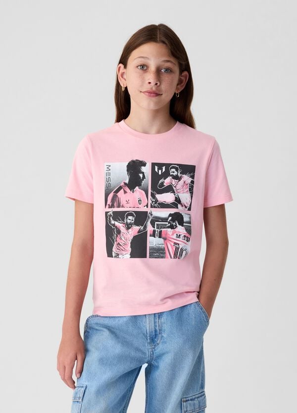 Ovs T-shirt In Cotone Con Stampa Messi