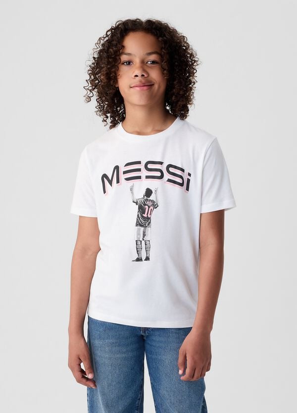Ovs T-shirt In Cotone Con Stampa Messi