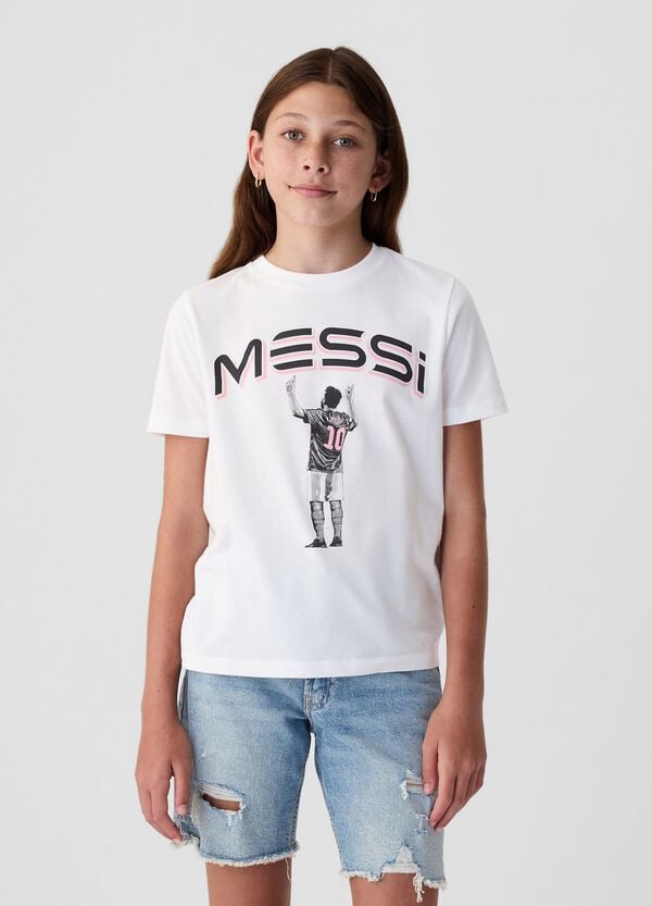 Ovs T-shirt In Cotone Con Stampa Messi