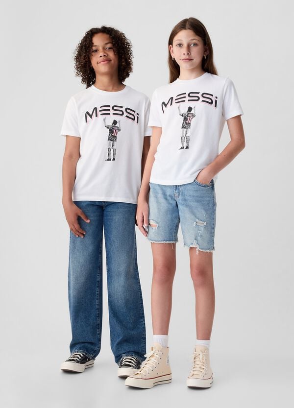 Ovs T-shirt in cotone con stampa Messi