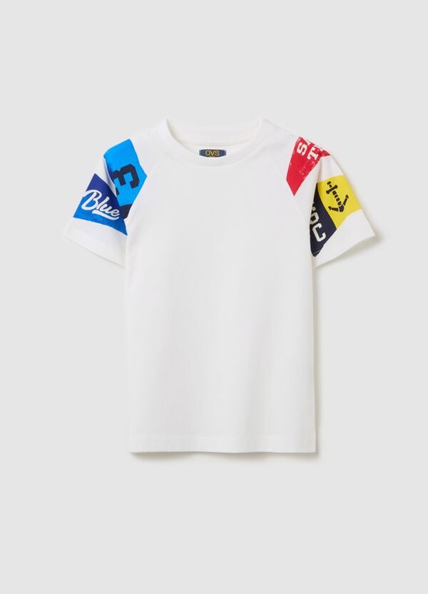 Ovs T-shirt in cotone con stampa motivo nautica
