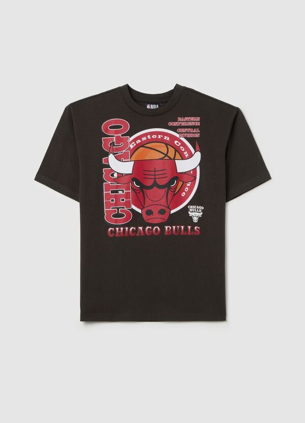 Ovs T-shirt in cotone con stampa NBA Chicago Bulls